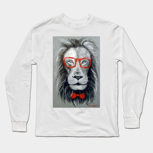 Fashionable lion Long Sleeve T-Shirt by OLHADARCHUKART